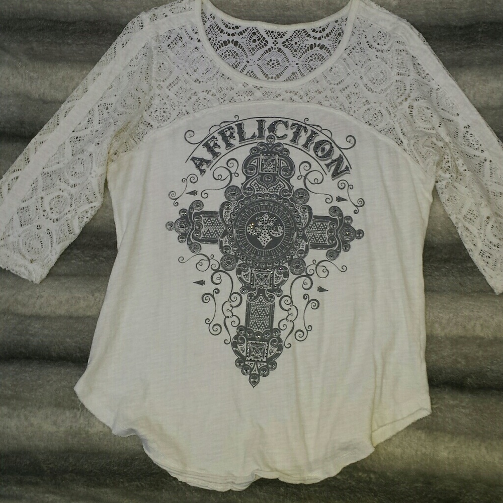 Affliction White Top